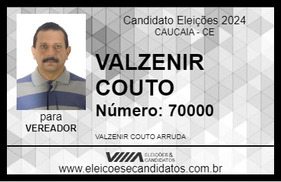 Candidato VALZENIR COUTO 2024 - CAUCAIA - Eleições