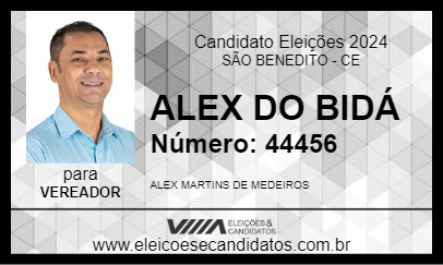 Candidato ALEX DO BIDÁ 2024 - SÃO BENEDITO - Eleições