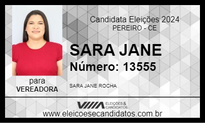 Candidato SARA JANE 2024 - PEREIRO - Eleições