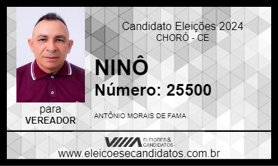 Candidato NINÔ 2024 - CHORÓ - Eleições