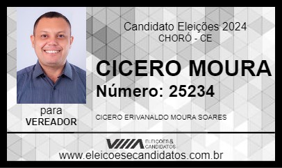 Candidato CICERO MOURA 2024 - CHORÓ - Eleições