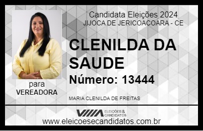 Candidato CLENILDA DA SAUDE 2024 - JIJOCA DE JERICOACOARA - Eleições