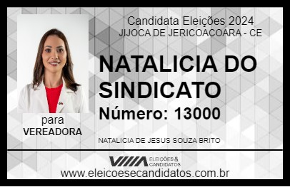 Candidato NATALICIA DO SINDICATO 2024 - JIJOCA DE JERICOACOARA - Eleições