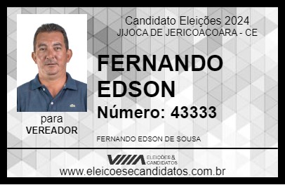 Candidato FERNANDO EDSON 2024 - JIJOCA DE JERICOACOARA - Eleições