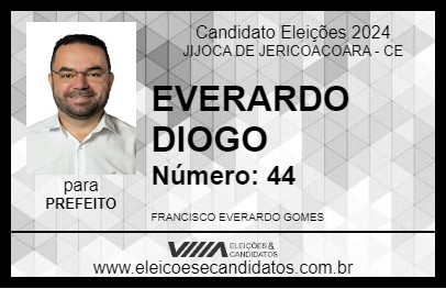 Candidato EVERARDO DIOGO 2024 - JIJOCA DE JERICOACOARA - Eleições