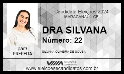 Candidato DRA SILVANA 2024 - MARACANAÚ - Eleições