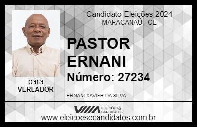 Candidato PASTOR HERNANI 2024 - MARACANAÚ - Eleições