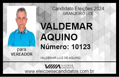 Candidato VALDEMAR AQUINO 2024 - GRANJEIRO - Eleições