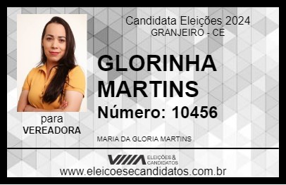 Candidato GLORINHA MARTINS 2024 - GRANJEIRO - Eleições