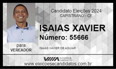 Candidato ISAIAS XAVIER 2024 - CAPISTRANO - Eleições