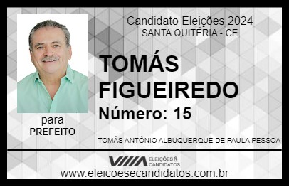 Candidato TOMÁS FIGUEIREDO 2024 - SANTA QUITÉRIA - Eleições