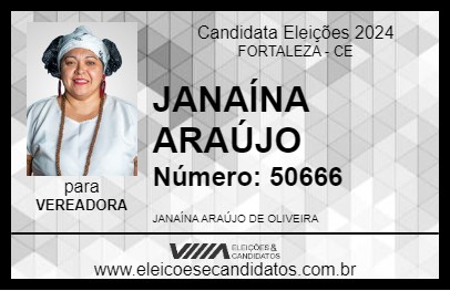 Candidato JANAÍNA ARAÚJO 2024 - FORTALEZA - Eleições