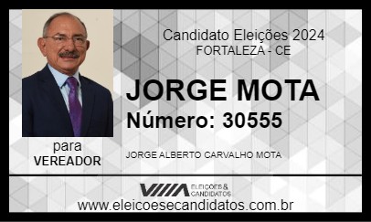 Candidato JORGE MOTA 2024 - FORTALEZA - Eleições