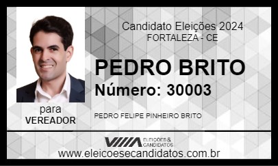 Candidato PEDRO BRITO 2024 - FORTALEZA - Eleições