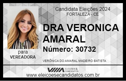 Candidato DRA VERONICA AMARAL 2024 - FORTALEZA - Eleições