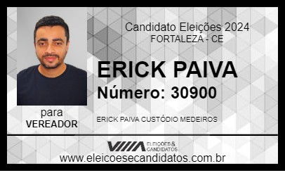 Candidato ERICK PAIVA 2024 - FORTALEZA - Eleições