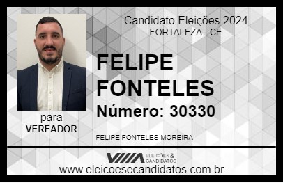 Candidato FELIPE FONTELES 2024 - FORTALEZA - Eleições