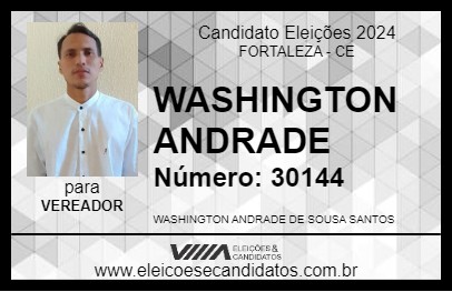 Candidato WASHINGTON ANDRADE 2024 - FORTALEZA - Eleições