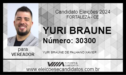 Candidato YURI BRAUNE 2024 - FORTALEZA - Eleições