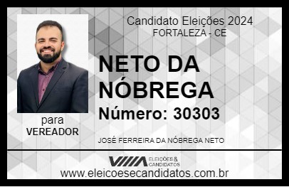 Candidato NETO DA NÓBREGA 2024 - FORTALEZA - Eleições