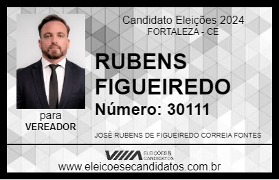 Candidato RUBENS FIGUEIREDO 2024 - FORTALEZA - Eleições