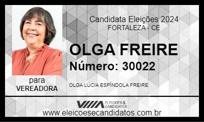 Candidato OLGA FREIRE 2024 - FORTALEZA - Eleições