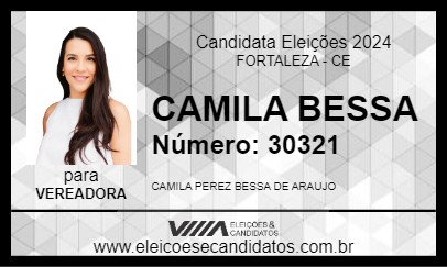 Candidato CAMILA BESSA 2024 - FORTALEZA - Eleições