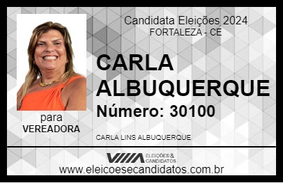 Candidato CARLA ALBUQUERQUE 2024 - FORTALEZA - Eleições