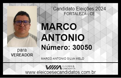 Candidato MARCO ANTONIO 2024 - FORTALEZA - Eleições