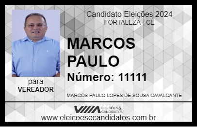 Candidato MARCOS PAULO 2024 - FORTALEZA - Eleições