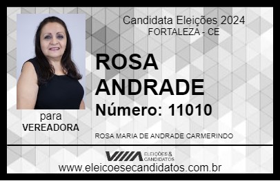 Candidato ROSA ANDRADE 2024 - FORTALEZA - Eleições