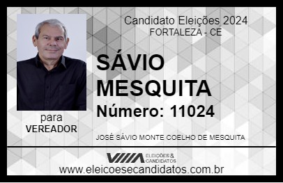 Candidato SÁVIO MESQUITA 2024 - FORTALEZA - Eleições