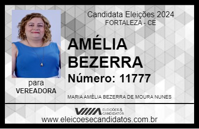 Candidato AMÉLIA BEZERRA 2024 - FORTALEZA - Eleições