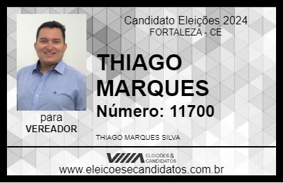 Candidato THIAGO MARQUES 2024 - FORTALEZA - Eleições