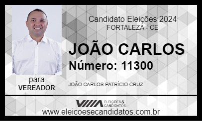 Candidato JOÃO CARLOS 2024 - FORTALEZA - Eleições