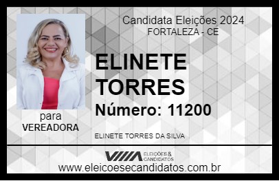 Candidato ELINETE TORRES 2024 - FORTALEZA - Eleições