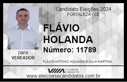 Candidato FLÁVIO HOLANDA 2024 - FORTALEZA - Eleições