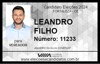 Candidato LEANDRO FILHO 2024 - FORTALEZA - Eleições