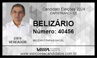 Candidato BELIZÁRIO 2024 - CAPISTRANO - Eleições