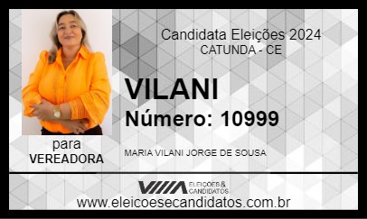 Candidato VILANI 2024 - CATUNDA - Eleições