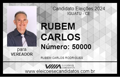 Candidato RUBEM CARLOS 2024 - IGUATU - Eleições