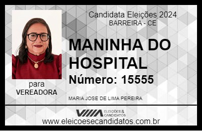 Candidato MANINHA DO HOSPITAL 2024 - BARREIRA - Eleições