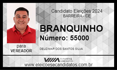 Candidato BRANQUINHO 2024 - BARREIRA - Eleições