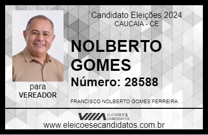 Candidato NOLBERTO GOMES 2024 - CAUCAIA - Eleições