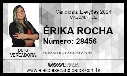 Candidato ÉRIKA ROCHA 2024 - CAUCAIA - Eleições