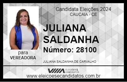 Candidato JULIANA SALDANHA 2024 - CAUCAIA - Eleições