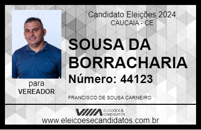 Candidato SOUSA DA BORRACHARIA 2024 - CAUCAIA - Eleições