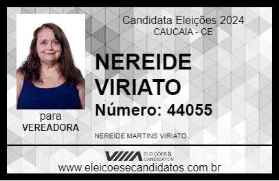 Candidato NEREIDE VIRIATO 2024 - CAUCAIA - Eleições