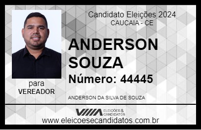 Candidato ANDERSON SOUZA 2024 - CAUCAIA - Eleições