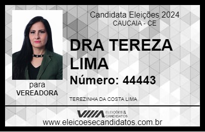 Candidato DRA TEREZA LIMA 2024 - CAUCAIA - Eleições